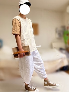「アイテム（クラッチバッグ）」を使った、大学生　【相互フォロー】さん（メンズ・165cm）の春コーディネート