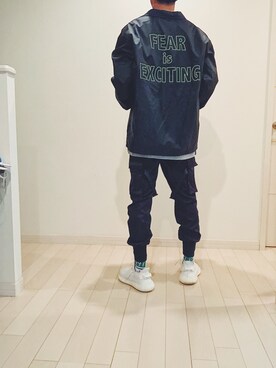 「秋冬」｜「アイテム（ナイロンジャケット）」を使った、ebitさん（メンズ・175cm）の秋コーディネート