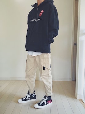 「ストリート服が好き」｜「アイテム（ブルゾン）」を使った、ebitさん（メンズ・175cm）の冬コーディネート