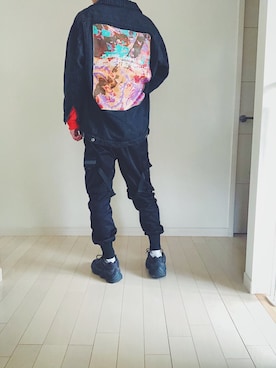 「neos（ネオス）のアイテム（スウェット）」を使った、ebitさん（メンズ・175cm）の春コーディネート