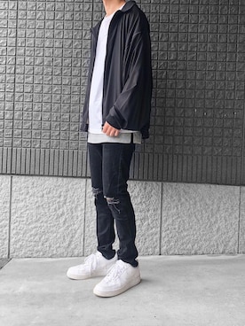 「unrelaxing（アンリラクシング）のアイテム（パンツ）」を使った、ebitさん（メンズ・175cm）の春コーディネート