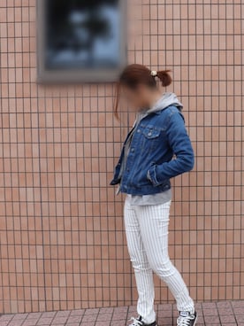 「エアパンツ」｜saintiaさん（レディース・165cm）の春コーディネート
