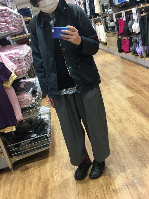 zp is wearing Barbour "＜15秋冬＞【Barbour】CLASSIC BEDALE B"