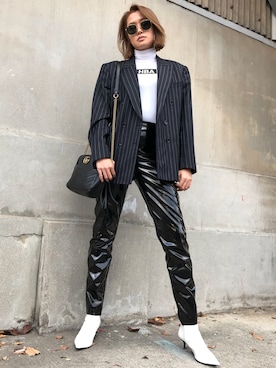 「HBA（フードバイエアー）のアイテム」を使った、Annaさん（レディース・167cm）の冬コーディネート