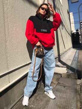 「ナイキスニーカー」｜「アイテム（ハンドバッグ）」を使った、Annaさん（レディース・167cm）の秋コーディネート