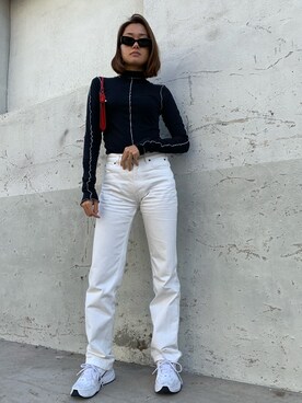 「Ann DEMEULEMEESTER（アンドゥムルメステール）のアイテム」を使った、Annaさん（レディース・167cm）の秋コーディネート
