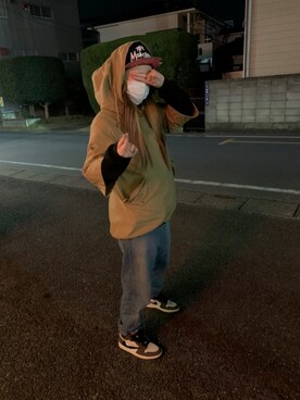 「Jordan」｜「アイテム（その他アウター）」を使った、chopperdaisukiさん（レディース・165cm）の冬コーディネート