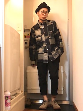「アイテム（テーラードジャケット）」を使った、Mutsumi Iwasakiさん（メンズ・170cm）の秋コーディネート
