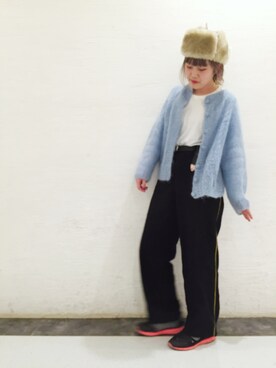 「カオリノモリSTAFF」｜ジーさんさん（レディース・161cm・20代）の冬コーディネート