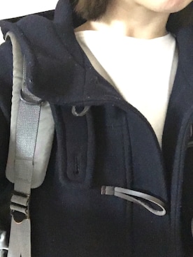 「セントジェームス」｜「アイテム（ダッフルコート）」を使った、aoiさん（レディース・170cm）の冬コーディネート