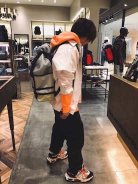 「DIESEL（ディーゼル）のアイテム（シャツ/ブラウス）」を使った、Yusuke DIESELさん（メンズ・170cm）の春コーディネート