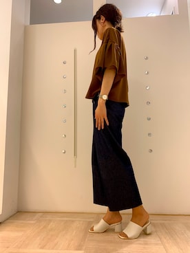 「HIMIKO On Bleue（ヒミコオンブルー）のアイテム」を使った、himiko_officialさん（レディース・162cm）の夏コーディネート