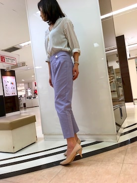 「HIMIKO On Bleue（ヒミコオンブルー）のアイテム」を使った、himiko_officialさん（レディース・162cm）の夏コーディネート