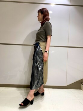 「HIMIKO On Bleue（ヒミコオンブルー）のアイテム」を使った、himiko_officialさん（レディース・162cm）の夏コーディネート