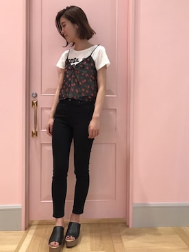 HARUKA ABEさん(レディース・169cm)の夏コーディネート