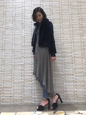 「reefur」｜HARUKA ABEさん（レディース・169cm）の冬コーディネート