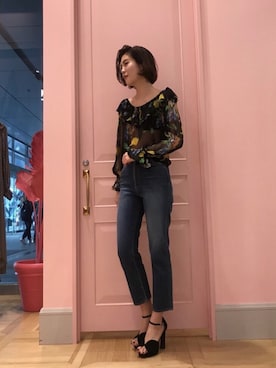 「reefur」｜HARUKA ABEさん（レディース・169cm）の冬コーディネート