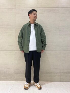 上田　泰史さん（メンズ・175cm）の秋コーディネート