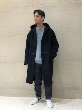 「BEAUTY&YOUTH UNITED ARROWS（ビューティーアンドユースユナイテッドアローズ）のアイテム（ダッフルコート）」を使った、上田　泰史さん（メンズ・175cm）の秋コーディネート