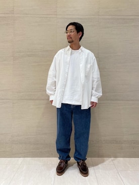 「ベーシック/トラッド」｜上田　泰史さん（メンズ・175cm）の春コーディネート