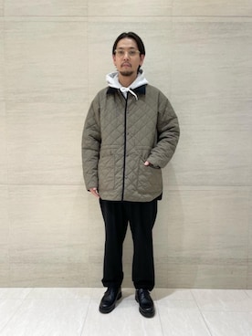「BEAUTY&YOUTH UNITED ARROWS（ビューティーアンドユースユナイテッドアローズ）のアイテム（その他アウター）」を使った、上田　泰史さん（メンズ・175cm）の冬コーディネート