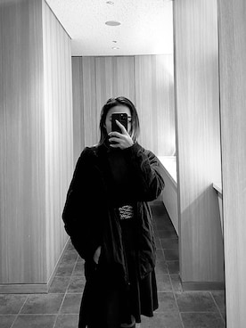 「ZARA（ザラ）のアイテム（ドレス）」を使った、momoesasabeさん（レディース・153cm）の冬コーディネート