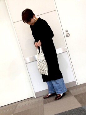 「WA ORiental TRaffic（ダブルエーオリエンタルトラフィック）の★ビットスクエアローファー★2114（ローファー）」を使った、ORiental TRaffic大高さん（レディース・160cm）の春コーディネート