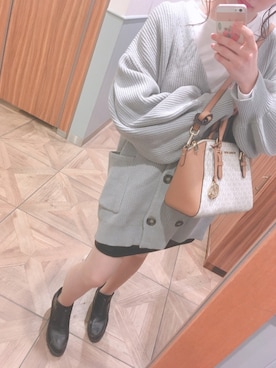 「＃カーディガン」｜ナッタンさん（レディース・155cm）の秋コーディネート
