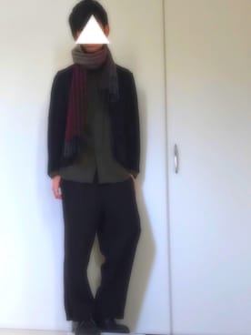 「HVC（エイチブイシー）のアイテム（テーラードジャケット）」を使った、ぴろさん（メンズ・173cm）の冬コーディネート