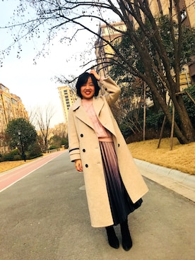 「A（エィス）のアイテム（ダウンジャケット/コート）」を使った、地坪線上的鱼さん（レディース・152cm）の冬コーディネート