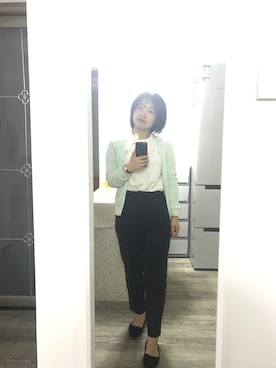 「H&M（エイチ・アンド・エム）のアイテム（その他アウター）」を使った、地坪線上的鱼さん（レディース・152cm）の春コーディネート