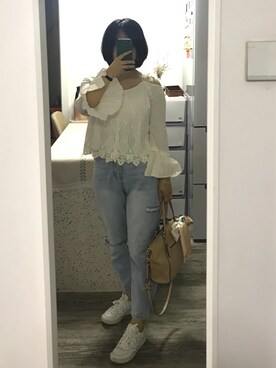 「Vero Moda（-）のアイテム」を使った、地坪線上的鱼さん（レディース・152cm）の秋コーディネート