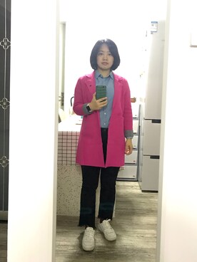 「A（エィス）のアイテム（パンツ）」を使った、地坪線上的鱼さん（レディース・152cm）の秋コーディネート