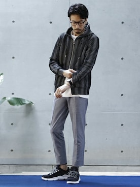 「MEN'S MELROSE（メンズメルローズ）のアイテム」を使った、hiroshiさん（メンズ・173cm）の秋コーディネート