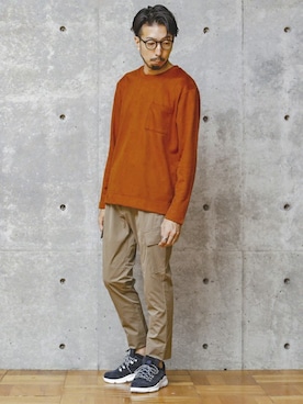 「MEN'S MELROSE（メンズメルローズ）のアイテム」を使った、hiroshiさん（メンズ・173cm）の秋コーディネート