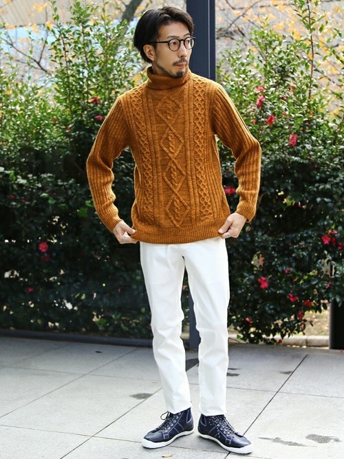 Men Smelrose Head Office Shop Staff Hiroshiさんのニット セーターを使ったコーディネート Zozotown