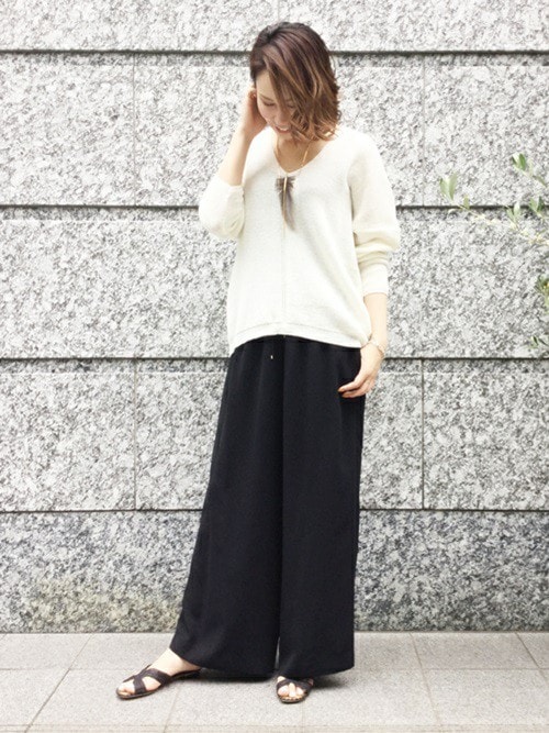 Deuxieme Classe MUSE リネンクロス Vネック ニット Deuxieme Classe（ドゥーズィエムクラス）の「《予約》リネン