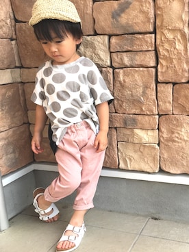 「GWZ（ジーウィズ）のアイテム」を使った、yukiiiiさん（キッズ・90cm）の夏コーディネート