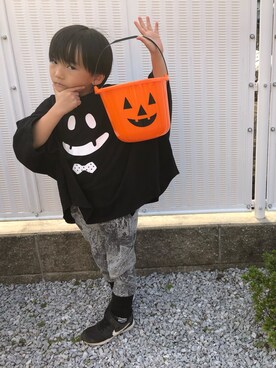 「b.Room」｜「アイテム（その他）」を使った、yukiiiiさん（キッズ・110cm）の秋コーディネート