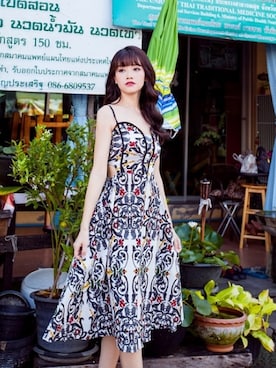 「花柄デザイン」｜liberselectさん（レディース・160cm）の春コーディネート
