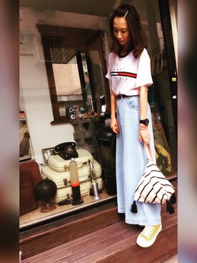 「三角」｜米_さん（レディース・156cm）の秋コーディネート
