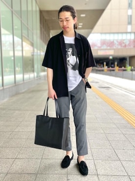 「ベーシック/トラッド」｜AKIRA SAKAGUCHIさん（メンズ・168cm）の夏コーディネート