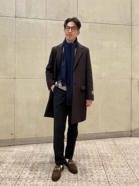WORK TRIP OUTFITS GREEN LABEL RELAXINGのローファーを使った人気 