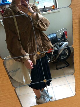 inamizuさんの「クレーププリーツスカート（ハイウエスト・丈標準71～74cm）」を使ったコーディネート