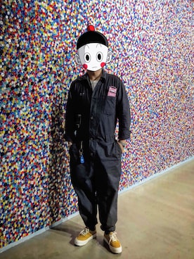 「アイテム（つなぎ/オールインワン）」を使った、jayceeさん（メンズ・170cm）の秋コーディネート