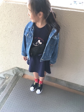 「スーパースター」｜sarraaanさん（キッズ・120cm）の秋コーディネート