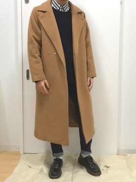 「白ソックス」｜Sophさん（メンズ・168cm）の冬コーディネート