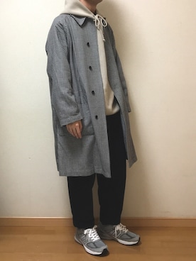 「Steven Alan（スティーブンアラン）のアイテム（その他アウター）」を使った、Sophさん（メンズ・168cm）の秋コーディネート