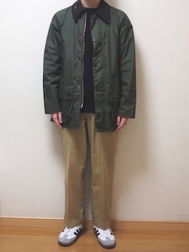 「BEAMS PLUS（ビームスプラス）のアイテム（ブルゾン）」を使った、Sophさん（メンズ・168cm）の秋コーディネート