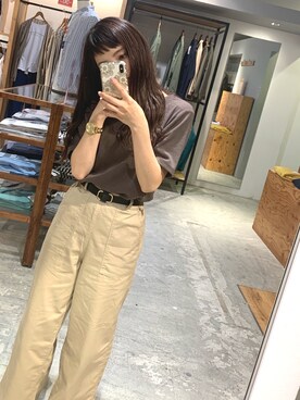 「SEVENDAYS=SUNDAY（セブンデイズサンデイ）のアイテム（Tシャツ/カットソー）」を使った、MASAMIさん（レディース・160cm）の夏コーディネート